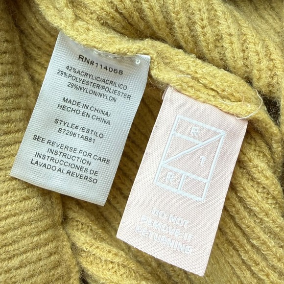 Sweet Baby Jamie Jamie Mizrahi RTR Butter Yellow Ribbed Knit Midi Skirt Size XS - Picture 7 of 7